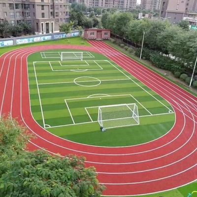यूवी स्थिर पीई 50 मिमी ऊंचाई पांच पक्ष फुटबॉल फुटबॉल घास एस सी आकार फुटसल घास